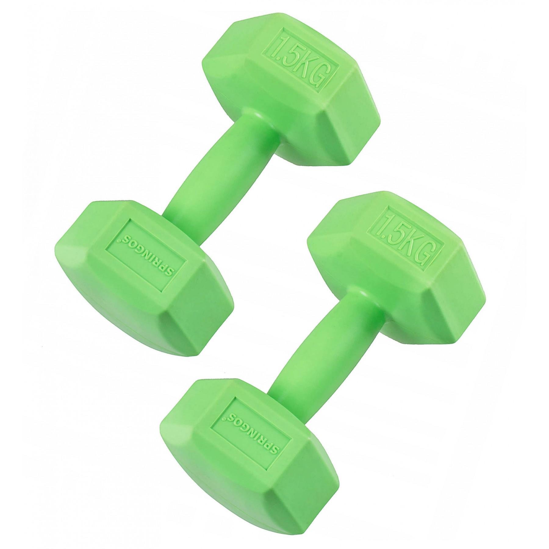 ᐉ Гантели Springos Hex 1,5 кг 2 шт. (FA1031)