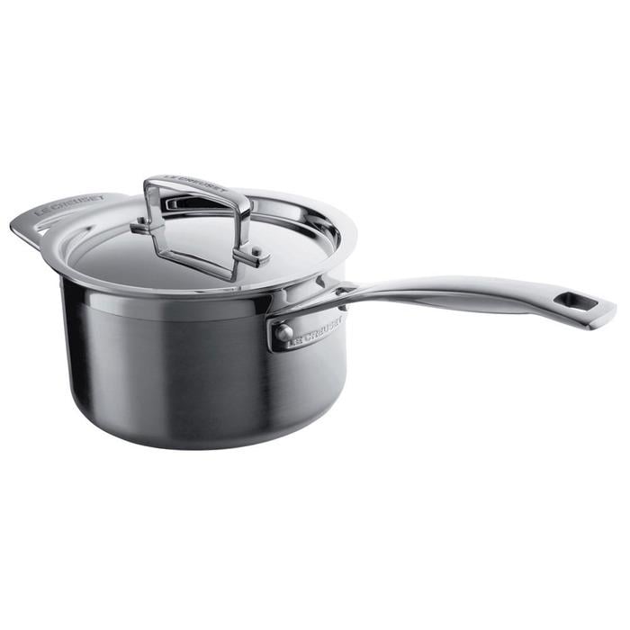 Ковш с крышкой Le Creuset 3Ply 18 см Бордовый