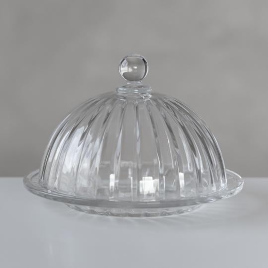 Блюдо стеклянное с крышкой Классическая элегантность 19 см (40165)