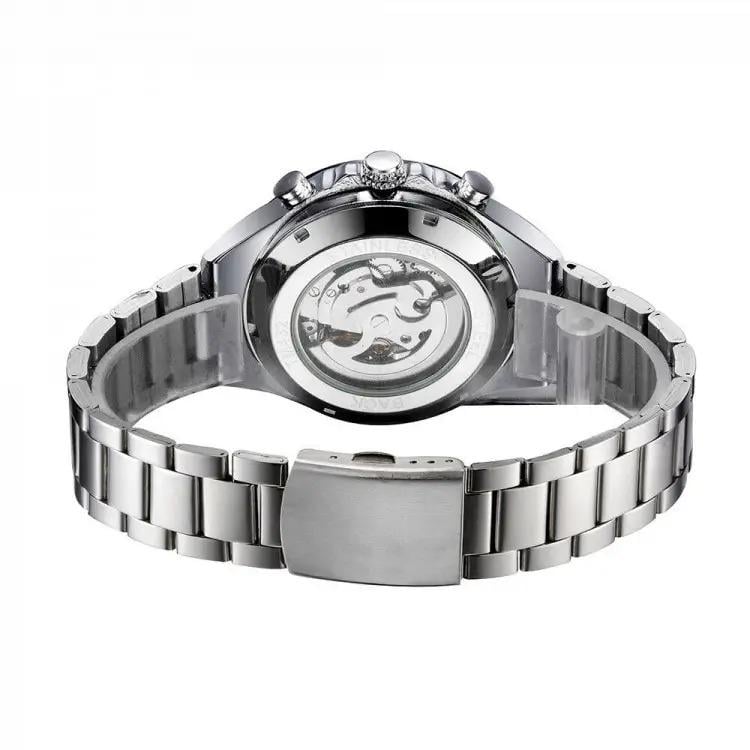 Годинник чоловічий механічний наручний Winner Skeleton з автопідзаводом Сріблястий (IBW903S) - фото 4 Годинник чоловічий механічний наручний Winner Skeleton з автопідзаводом Сріблястий (IBW903S) - фото 4