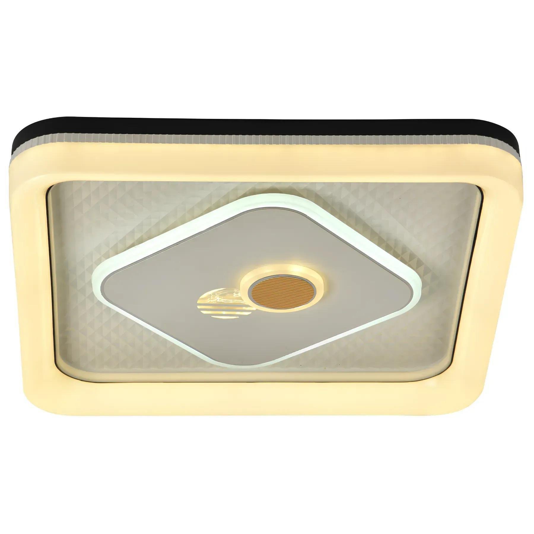 LED-люстра потолочная Valeso с акриловым плафоном 6500К IP20 H-022 56W Бело-черный (28685698)