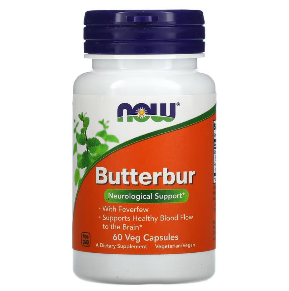 Натуральная добавка Now Foods Butterbur 60 капсул