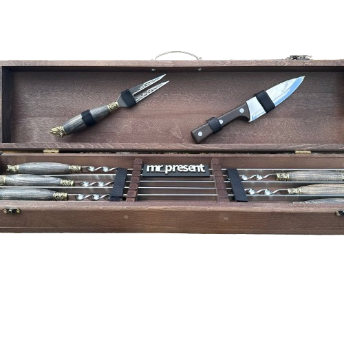 Набір шампурів Lux-Premium №9 ручної роботи (19223180)