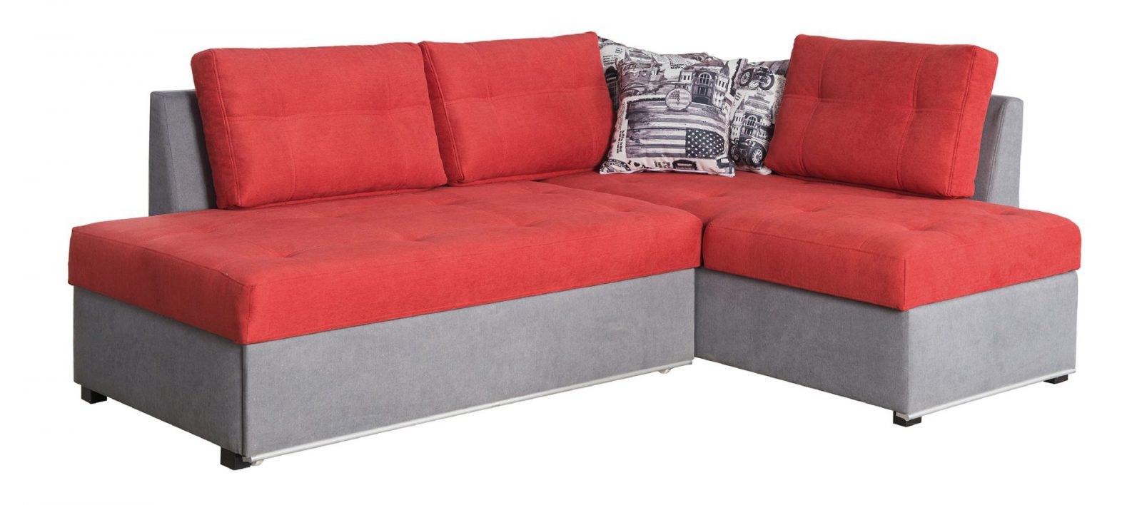 Диван угловой раскладной Мебель-Сервис Ремикс еврокнижка ДСП/дерево ткань Фибрил Серый/Красный