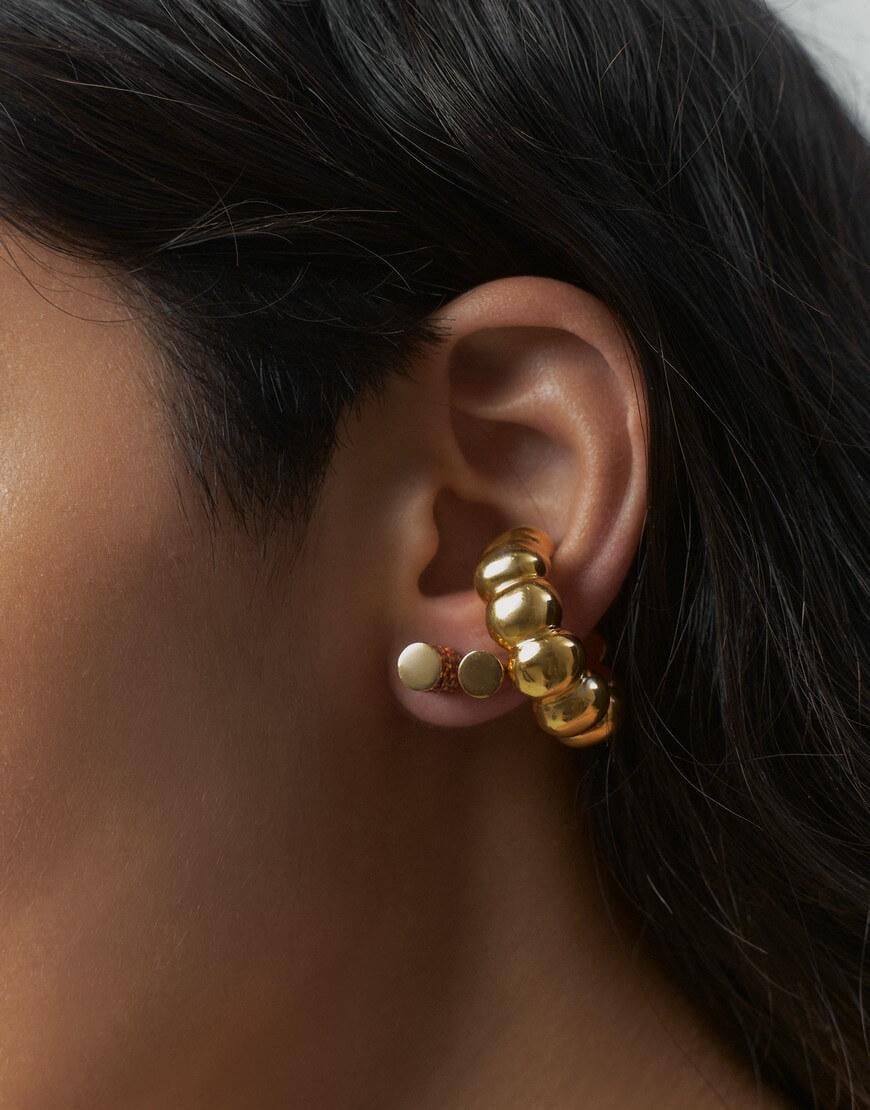 Каф-каблучка Puffy жіноча RIMMART JEWELRY золота 18