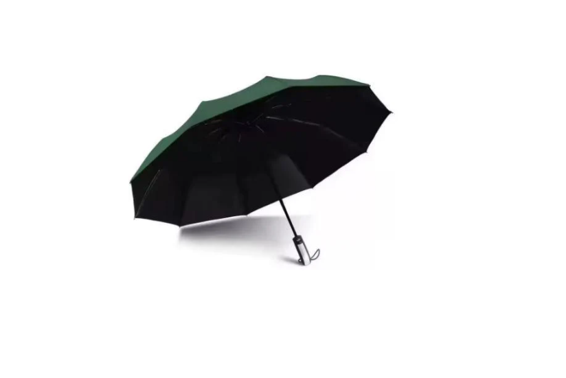 Парасолька складна автомат VIP 10 спиць купол 120 см Green