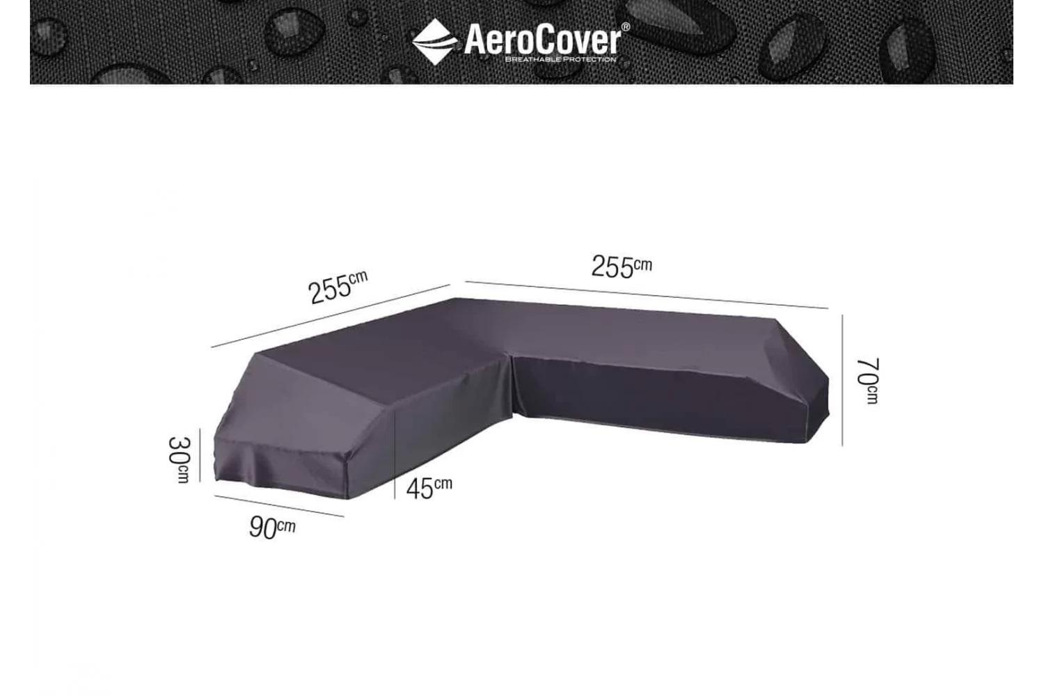 Чехол PLATINUM AeroCover для углового комплекта садовой мебели 255X255X90X30/45/70 см Серый (7880) - фото 13 Чехол PLATINUM AeroCover для углового комплекта садовой мебели 255X255X90X30/45/70 см Серый (7880) - фото 13