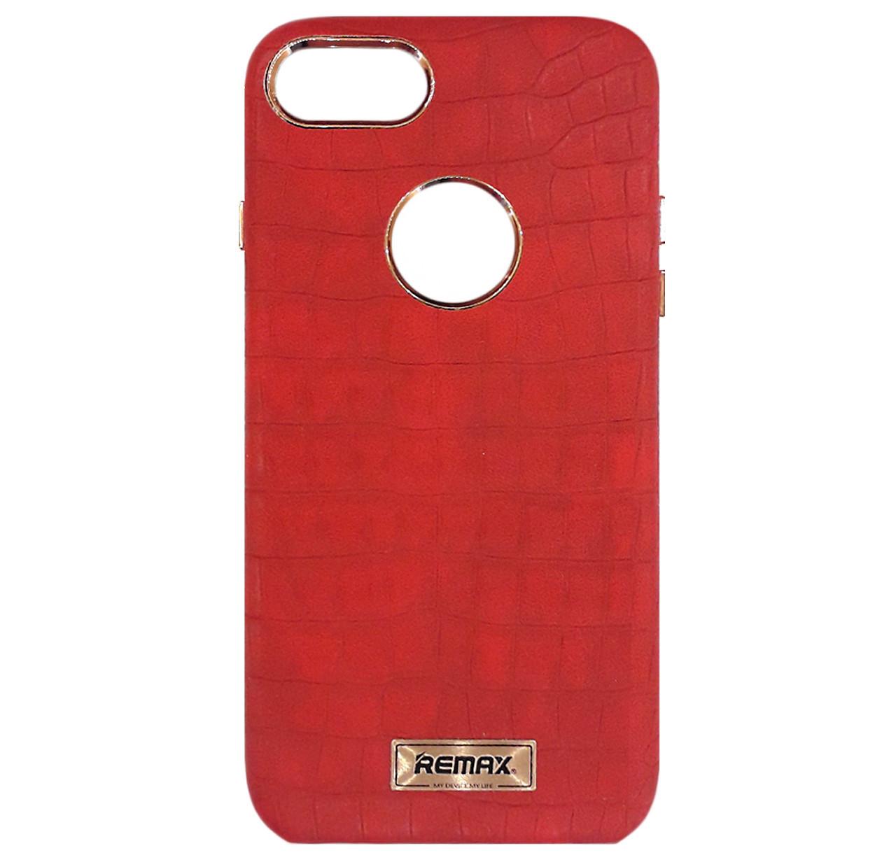 Кожаный чехол-накладка Remax Maso Series for iPhone 7/8/SE 2020, Red - фото 3