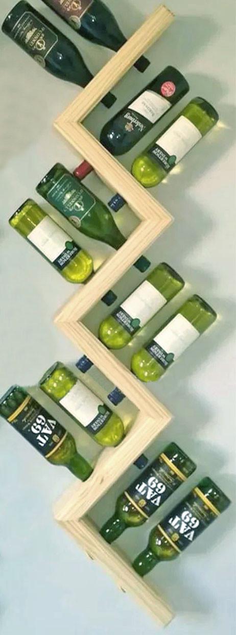 Полка для вина настенная из дерева Ритаке Бланже (ПНК-022201)