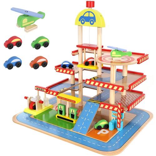 Деревянные игрушки Kruzzel 22446 Парковка (mx9435)