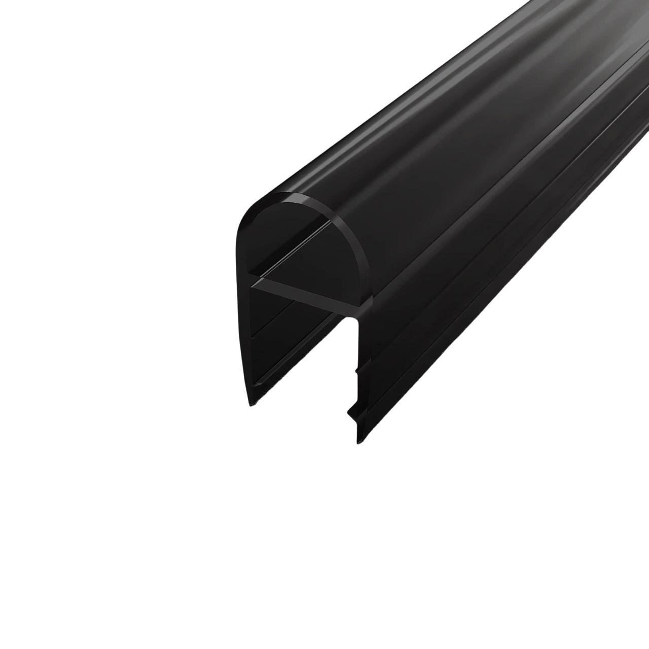 Уплотнитель стена/стекло под стекло 8 мм 3000 мм Черный