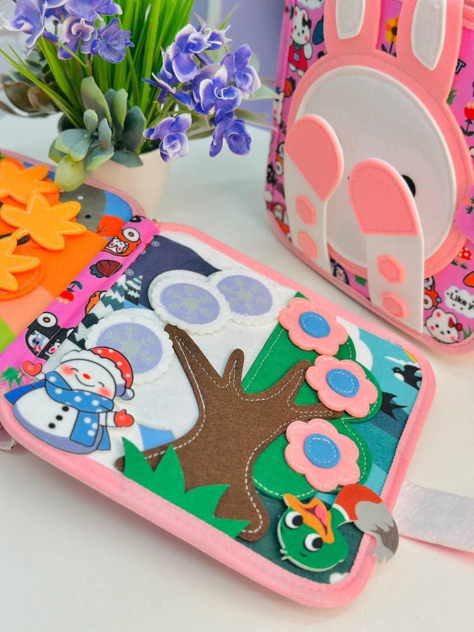 Книга на липучках интерактивная Монтессори фетровая развивающая от 1 года (2789497279) - фото 3