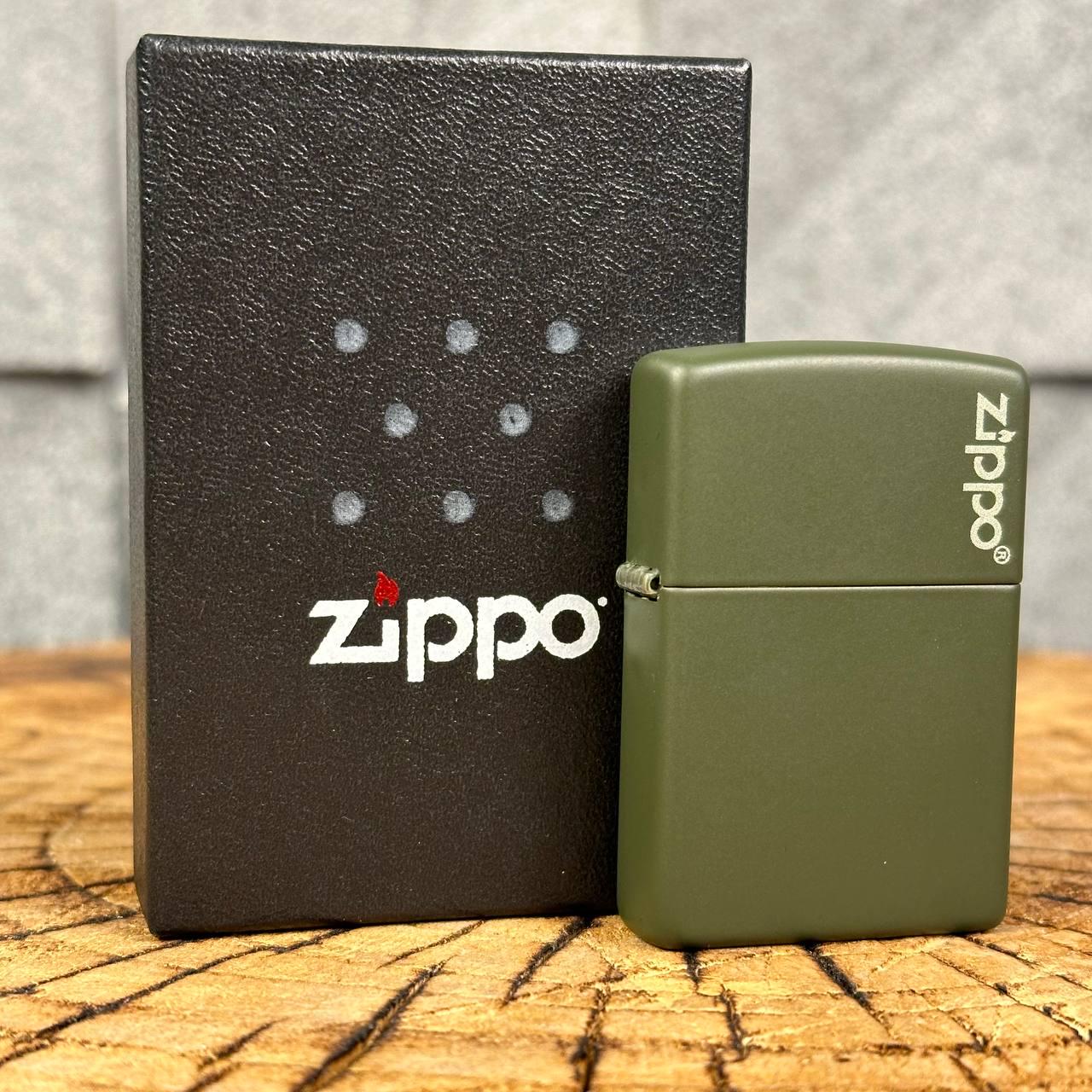 Зажигалка бензиновая ZIPPO 221Z в подарочкой упаковке Green Matte - фото 6 Зажигалка бензиновая ZIPPO 221Z в подарочкой упаковке Green Matte - фото 6