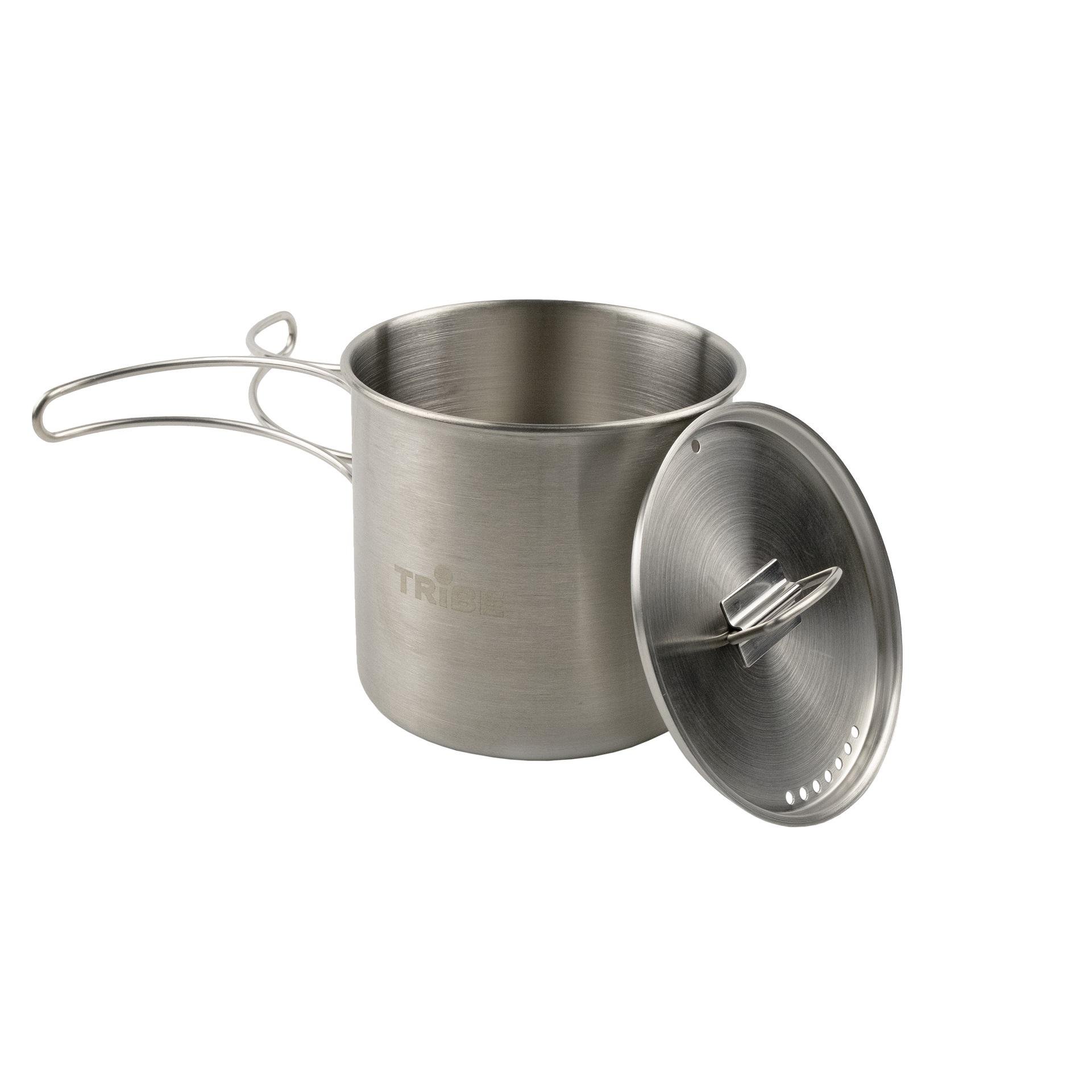 Кружка з кришкою та складними ручками Tribe Camping Cup (T-FA-0012-metal)