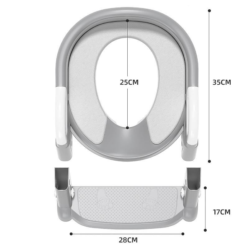 Сидіння дитяче на унітаз Bestbaby BC-108 зі сходинкою і ручками Gray (1915122231) - фото 7