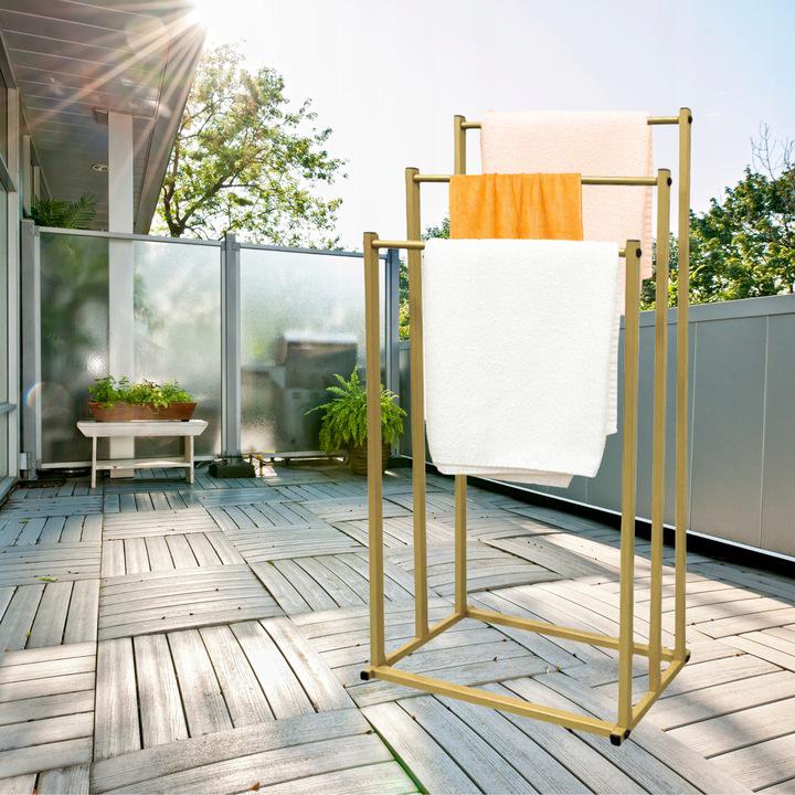 Стойка для полотенец напольная D-SR2 Золотой (D-SR2) - фото 6 Стойка для полотенец напольная D-SR2 Золотой (D-SR2) - фото 6