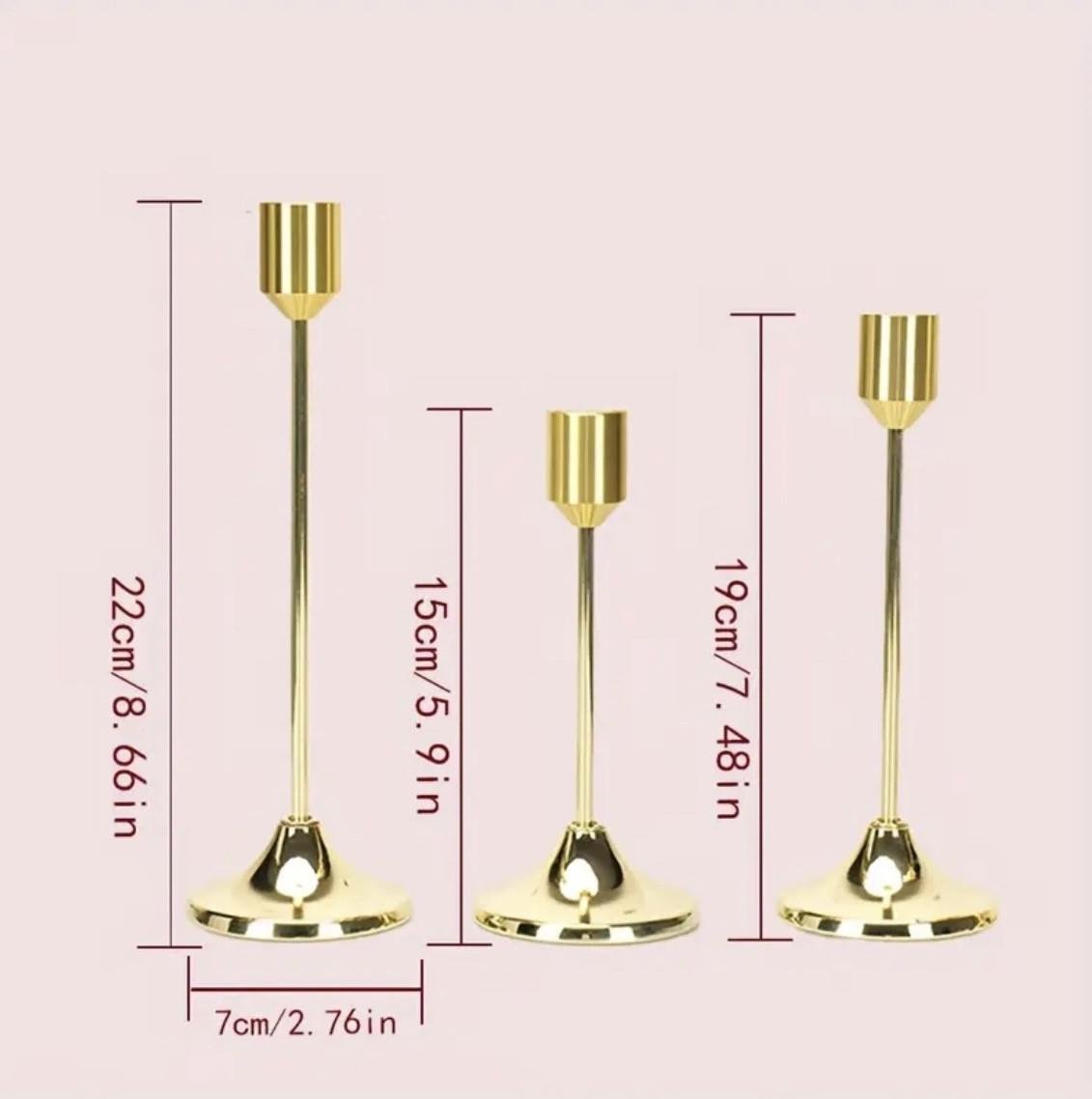 Свечники металлические новогодние 3 шт. (2800631291) - фото 3 Свечники металлические новогодние 3 шт. (2800631291) - фото 3