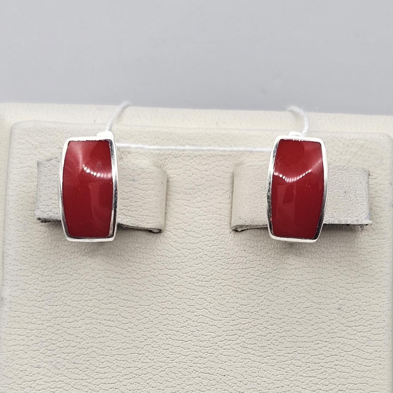 Серебряные серьги с кораллом 3,03 г (2988115133) Серебряные серьги с кораллом 3,03 г (2988115133)