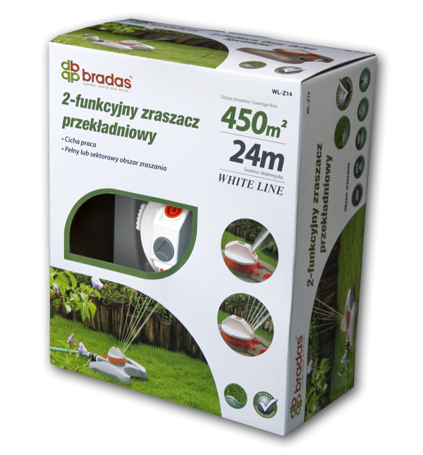 Ороситель вращающийся 2-х режимный с зубчатой ​​передачей WHITE LINE (WL-Z14)