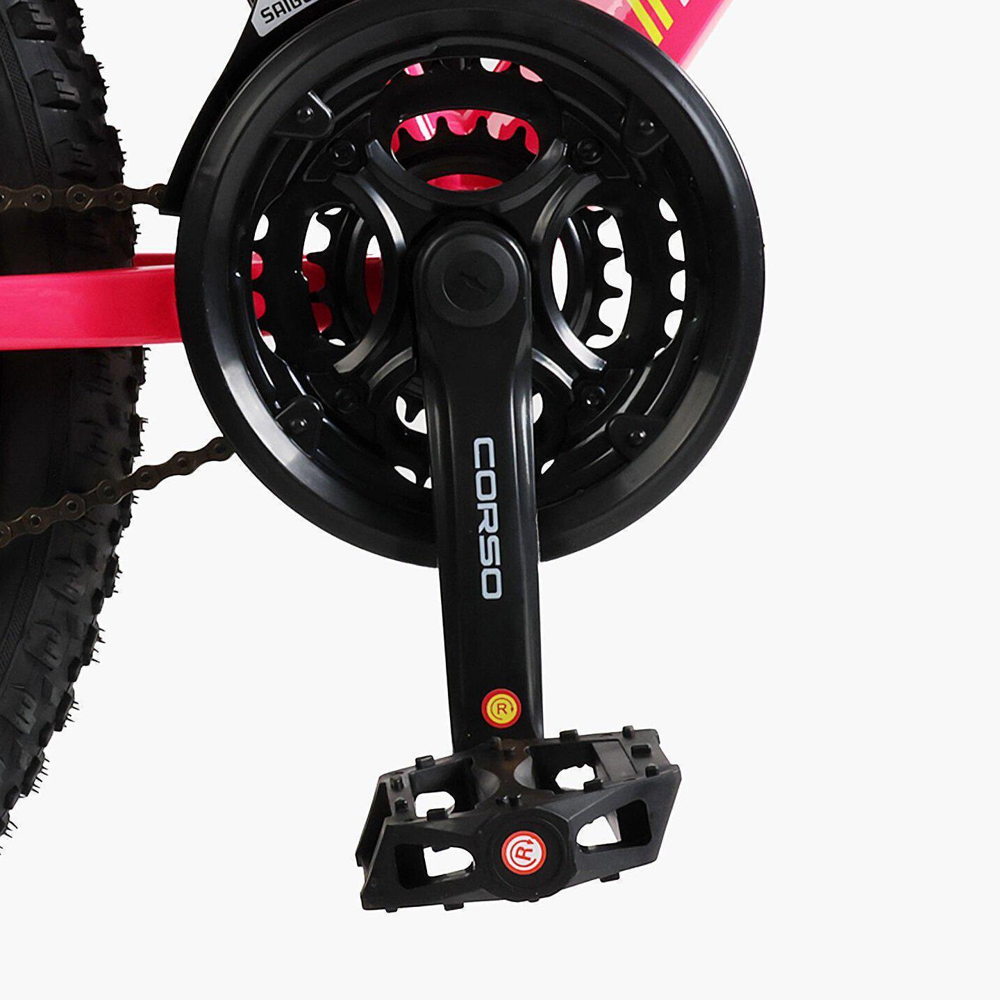 Велосипед гірський підлітковий алюмінієвий Corso Project 24" рама 11" Рожевий - фото 7