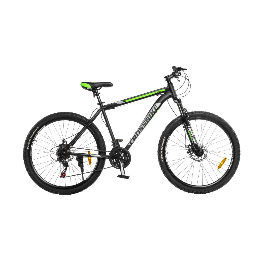 Велосипед CrossBike Storm 29"19" Черный/Зеленый (2437703034)
