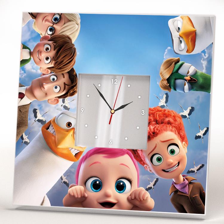 Часы с героями мультфильма "Аисты" 260x260 мм (C03639)