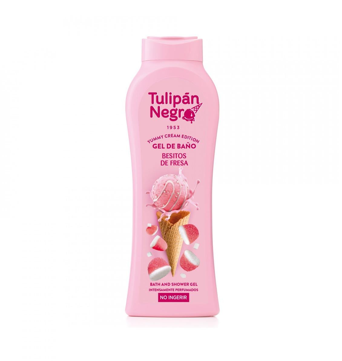 Гель для душа Tulipan Negro Yummy Cream Клубничный поцелуй 650 мл (8410751094401)