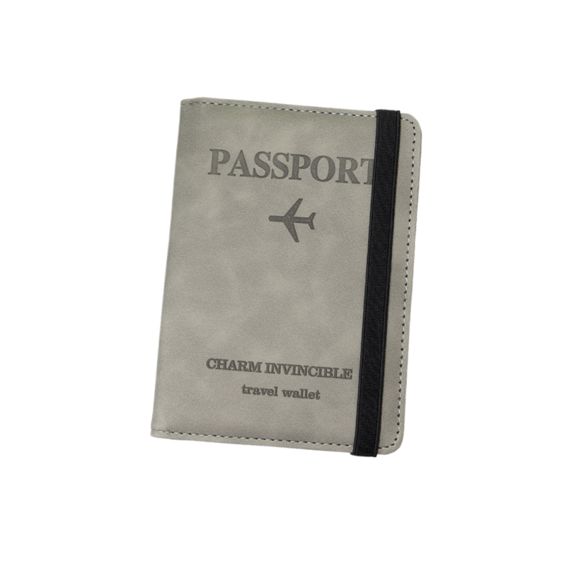 Чехол на паспорт с RFID Серый (R9385)