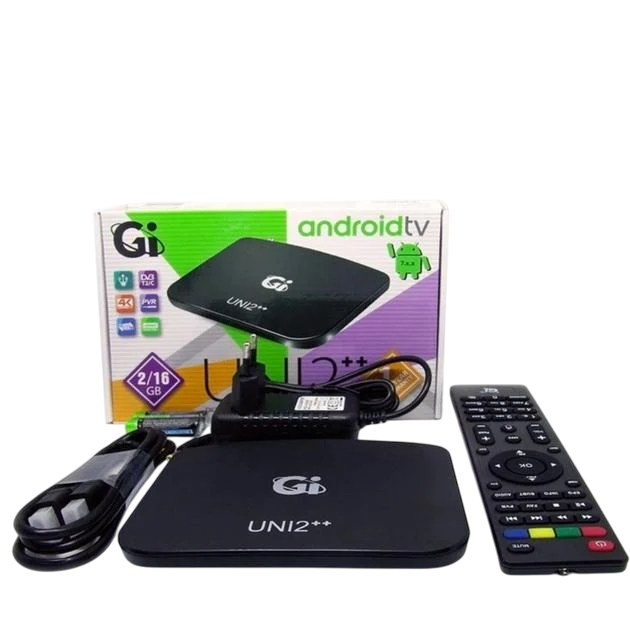 Смарт приставка AndroidTV/Т2 тюнер GI UNI 2++ 2/16 TM (1445)