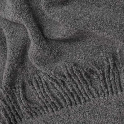 Плед букле 140х190 см Темно-графитовый - фото 2