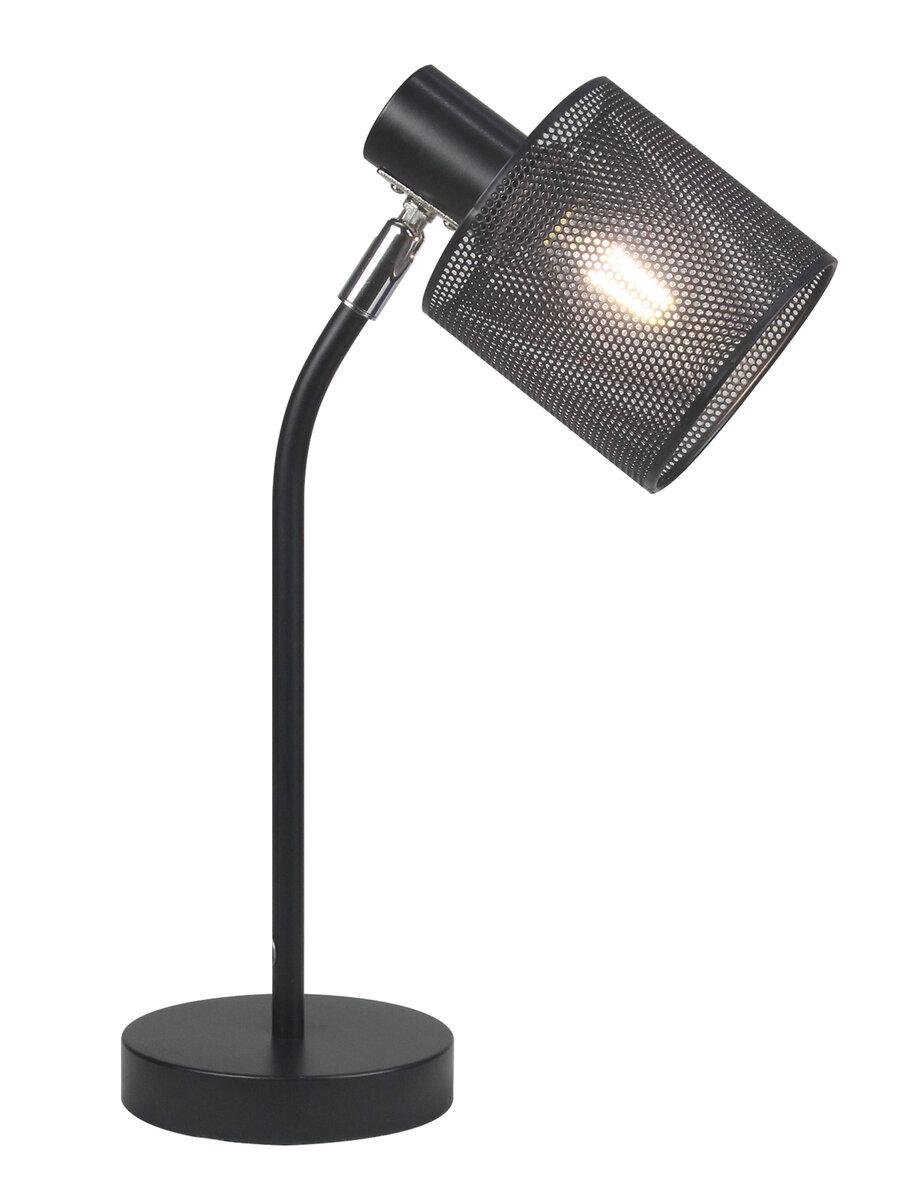 Настільна лампа лофт Valeso LT9076 BK з поворотнім механізмом (44773)