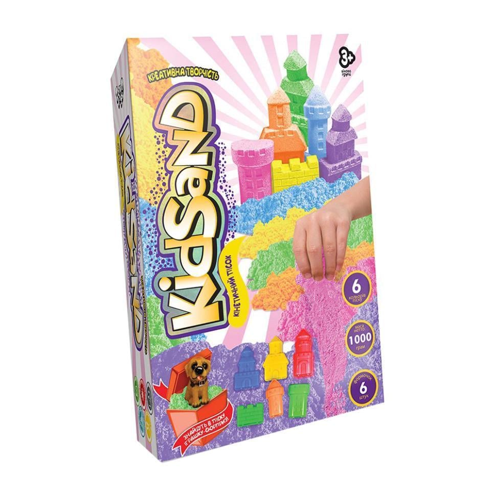 Кінетичний пісок Danko Toys KidSand KS-04-10U-15U коробка 1000 г Вид 4 (RLT33152s43848)