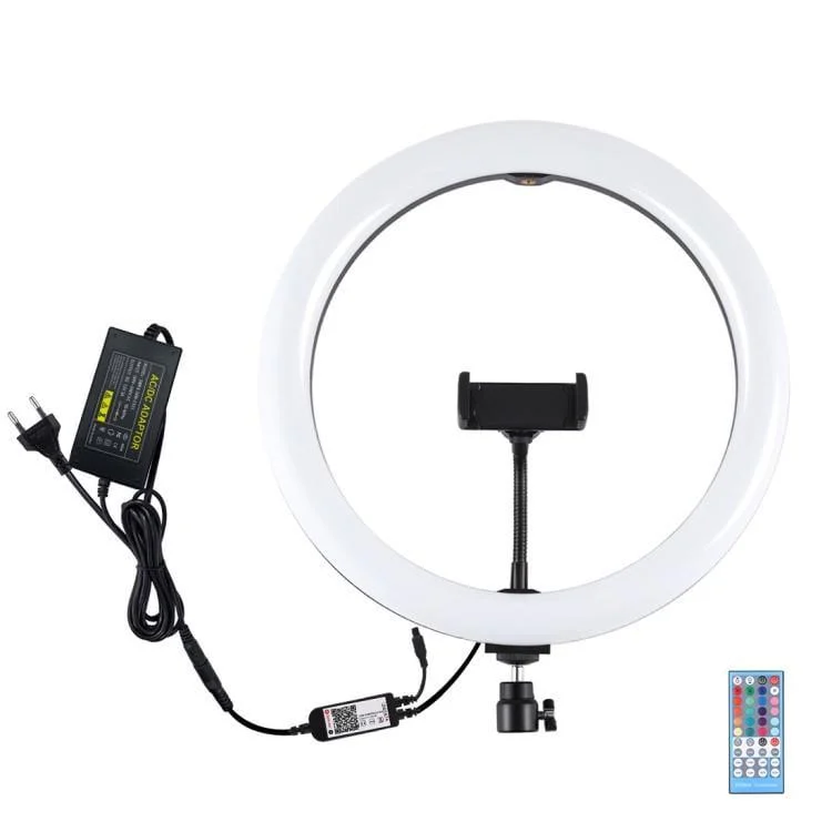 Кільцева лампа з пультом Puluz PU411EU RGB 30 см (2063271950)