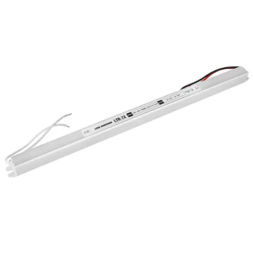 Блок живлення Biom OEM DC12 LTR-72-12 алюміній 372х18х18 72W 6A (27773959)