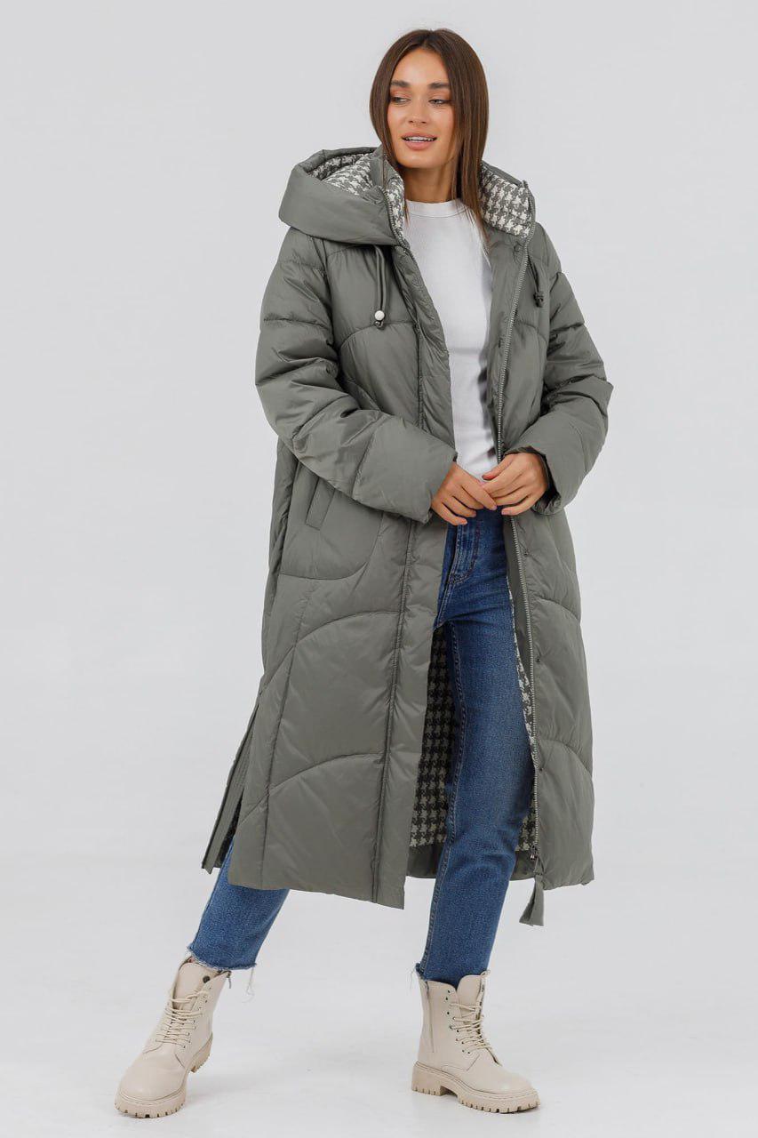 Пуховик жіночий 216b р. 46 Сірий