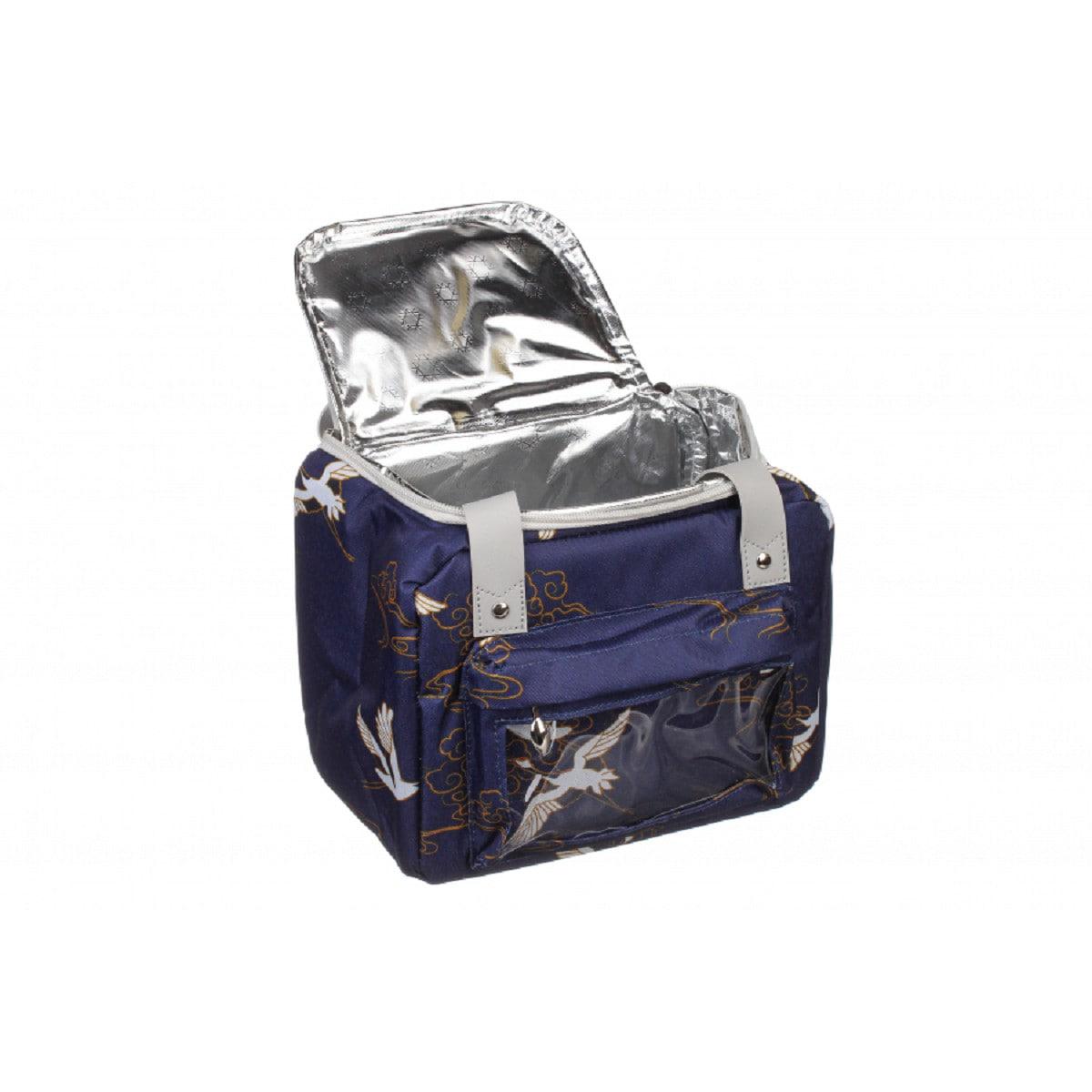 Ланч-бокс прямоугольный с прозрачным карманом Синий - фото 4 Ланч-бокс прямоугольный с прозрачным карманом Синий - фото 4