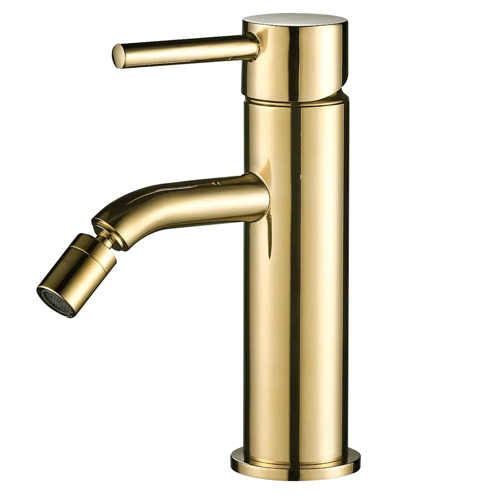 Смеситель для биде VBI Milano однорычажный Золотой (VBI-050104GL)