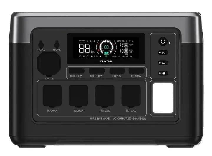 Зарядна станція Oukitel P1500E Plus 1800 Вт/1536 Вт/год/LiFePO4 (3232256497)