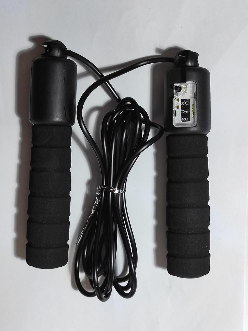 Скакалка скоростная со счетчиком 2,5м Черный (M5-50-1169-ЧЕР)