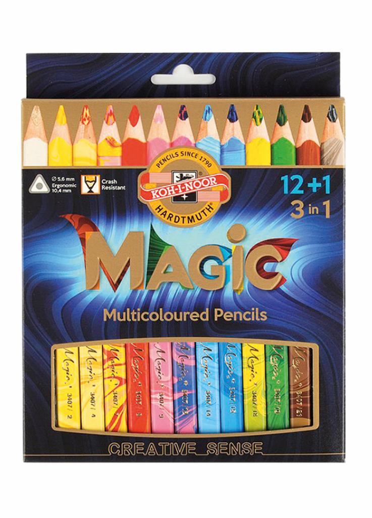 Карандаши цветные Koh-I-Noor 340801 MAGIC. 12 шт. (8593539248606)