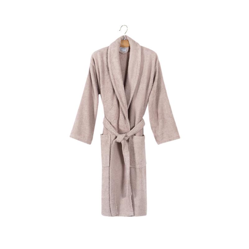 Халат махровый Karaca Home Back To Basic L/XL Пудровый (18162)