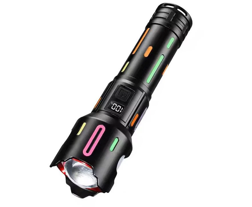 Фонарь Night Vision Fluorescence BL-2405-TG 1x26650 Zoom/Power bank/Power indicator/USB-C Black