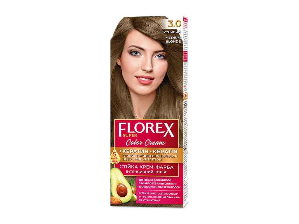 Крем-краска для волос Florex Кератин 3.0 Русый (903991)