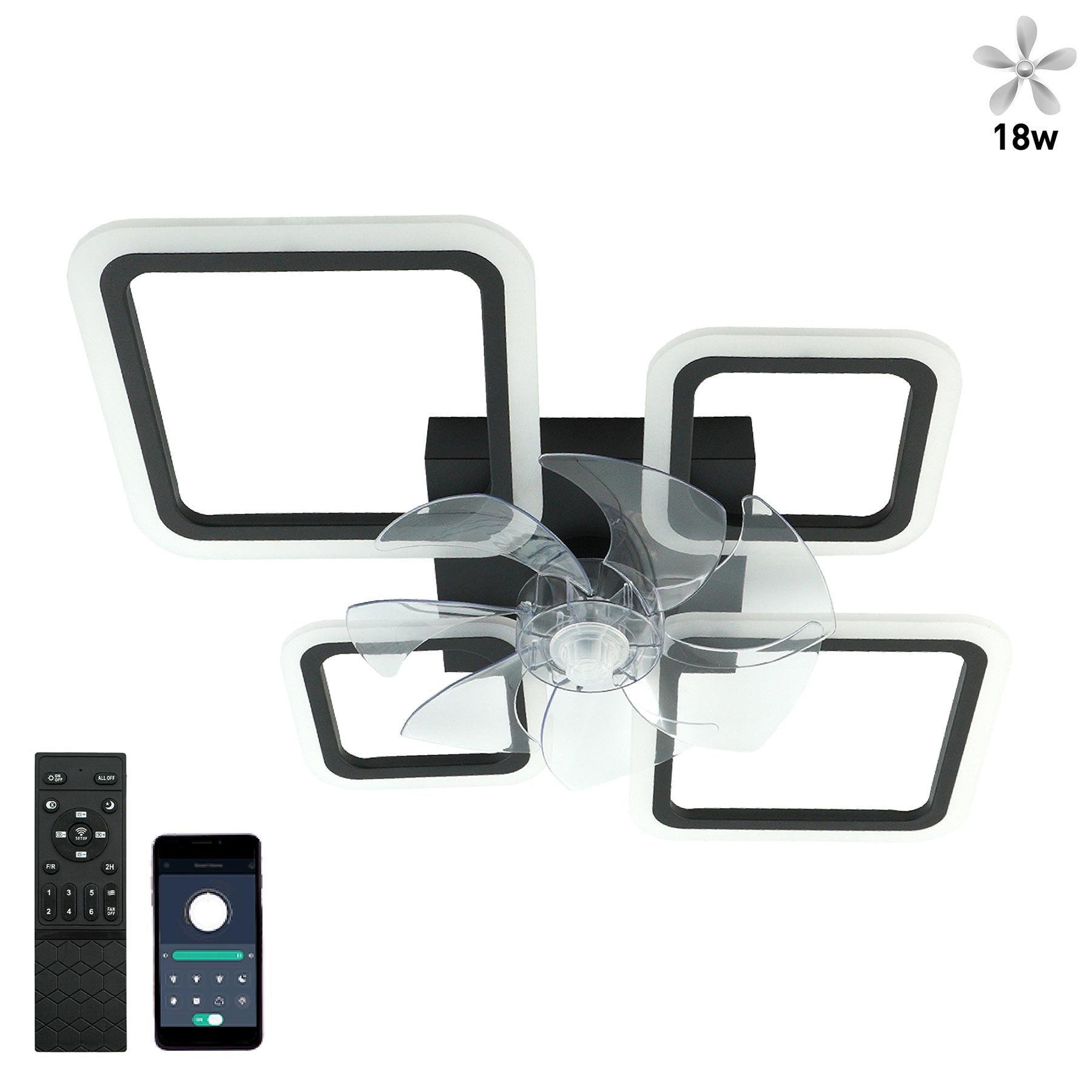 Люстра світлодіодна з вентилятором ESLLSE FAN OVAL 4S 70 Вт/18 Вт 760x560x120 мм Чорний (141-10588-01) - фото 6 Люстра світлодіодна з вентилятором ESLLSE FAN OVAL 4S 70 Вт/18 Вт 760x560x120 мм Чорний (141-10588-01) - фото 6