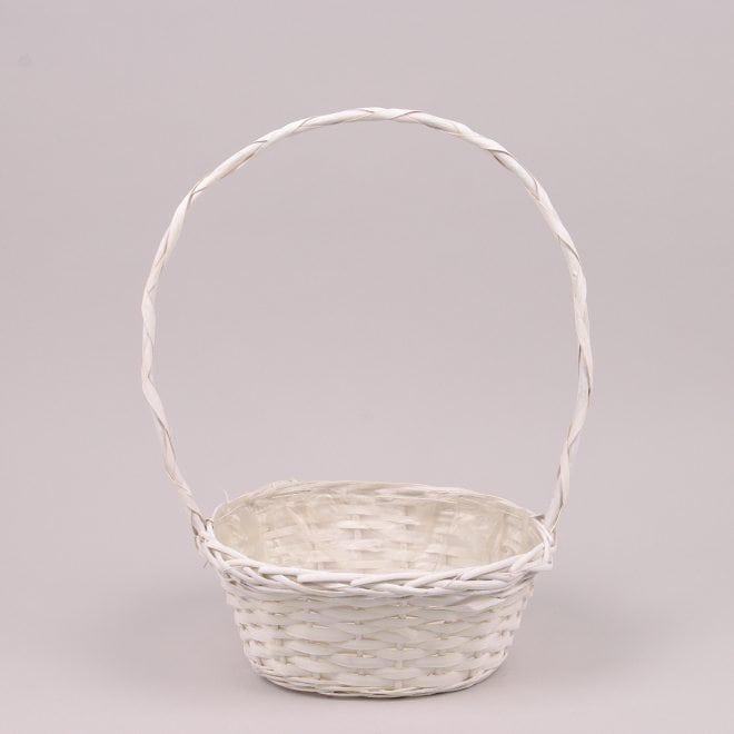 Корзина из лозы Flora Белый (39652)