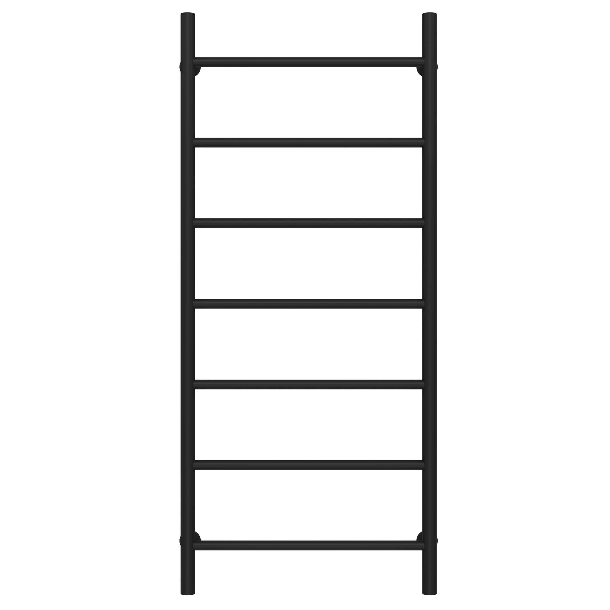 Полотенцесушитель водяной Deffi Орион П7 нижнее подключение нержавеющая сталь 500х1200 мм Черный (C.OR.120.50.7.B.A)