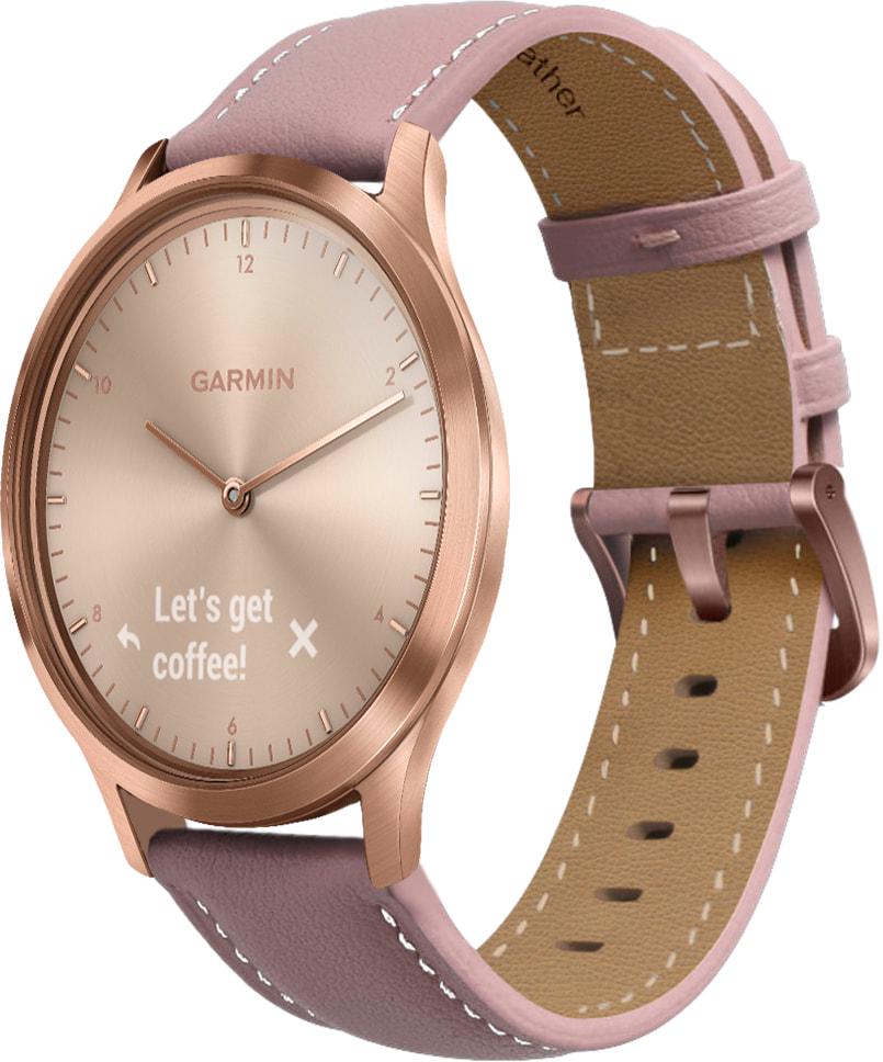 Ремешок кожаный Folsa для Garmin Vivomove HR Pink (31512-31)