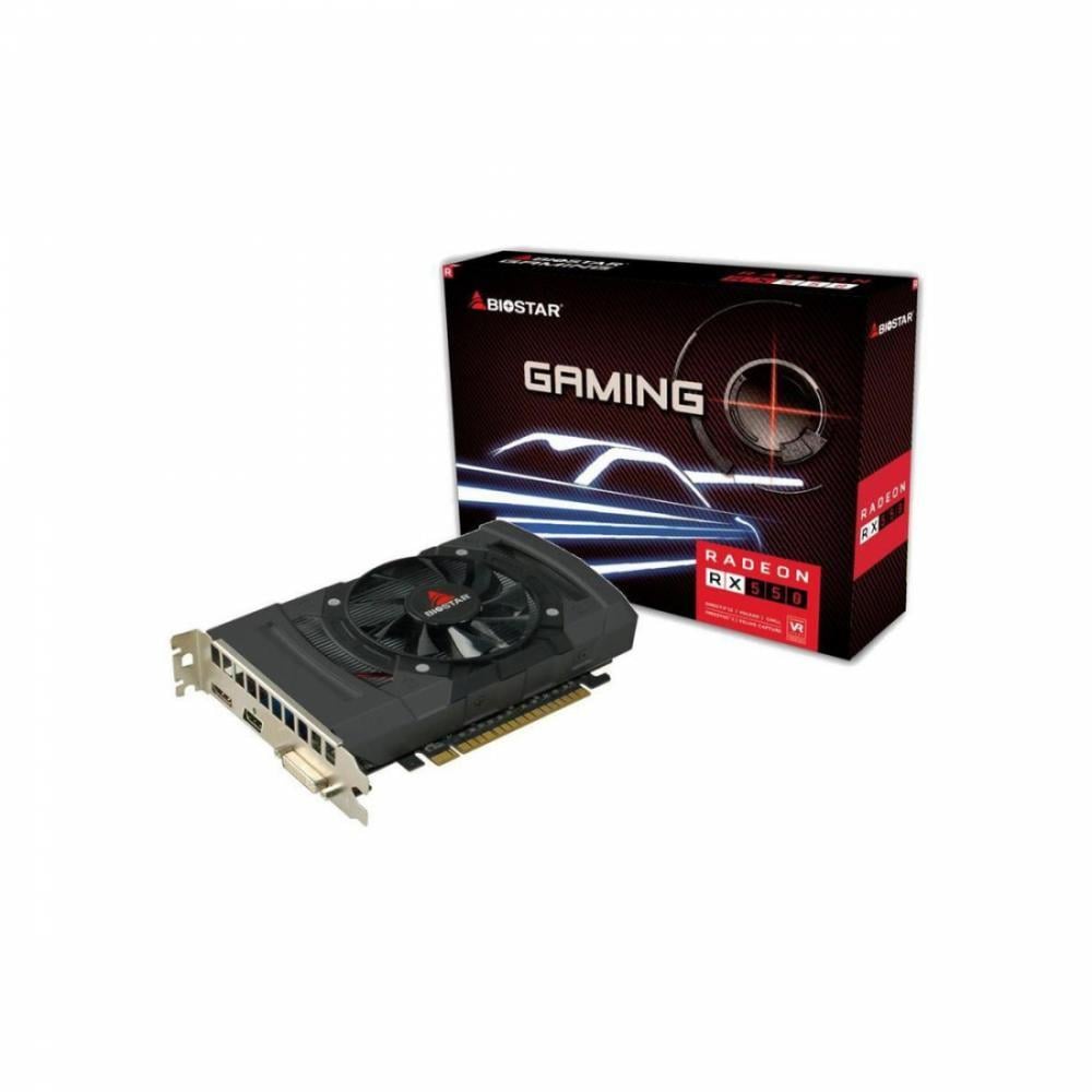 Відеокарта Radeon RX 550 Biostar 4 Gb GDDR5 128-bit DVI/HDMI/DP 1183/6000 MHz (VA5505RF41) - фото 1