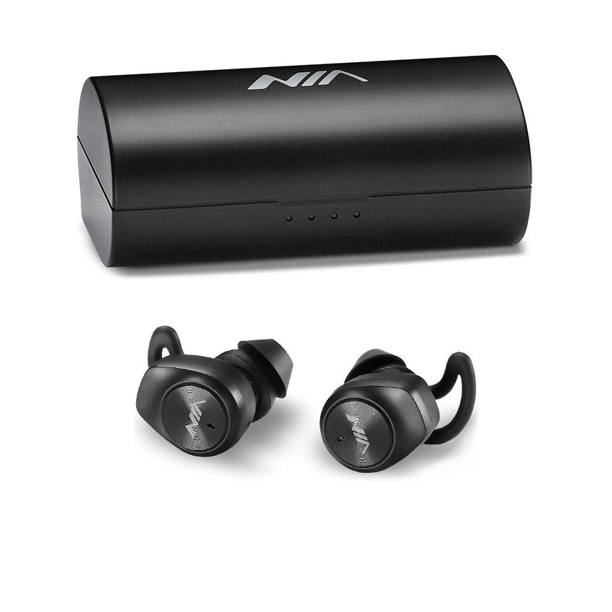 Наушники беспроводные Bluetooth 5,0 NIA NB-710 с кейсом 400 mAh Черный (1009519-Black)