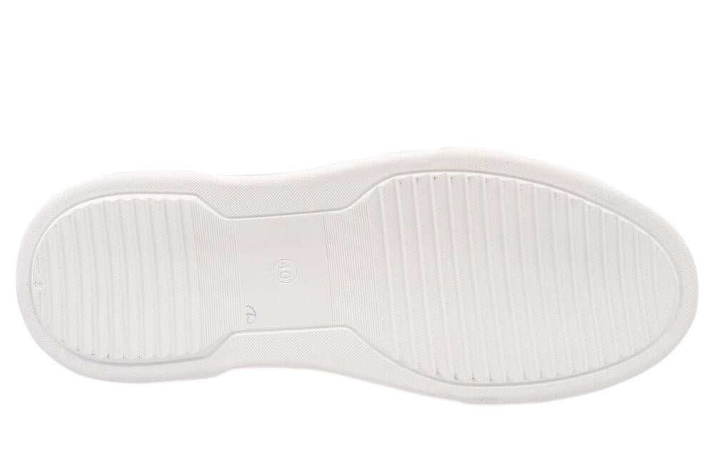 Кеди чоловічі Visazh зі шкіри на низькому ходу на шнурівці р. 43 Білий (212-21LTSP) - фото 6